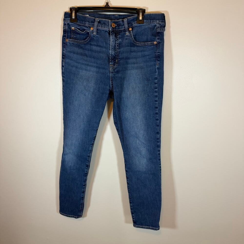 Gap True Skinny High Rise Denim Dark Wash Blue Jeans Womens 31R